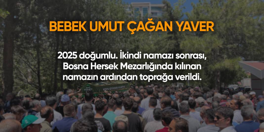 Konya'da bugün vefat edenler | 9 Ocak 2025 6